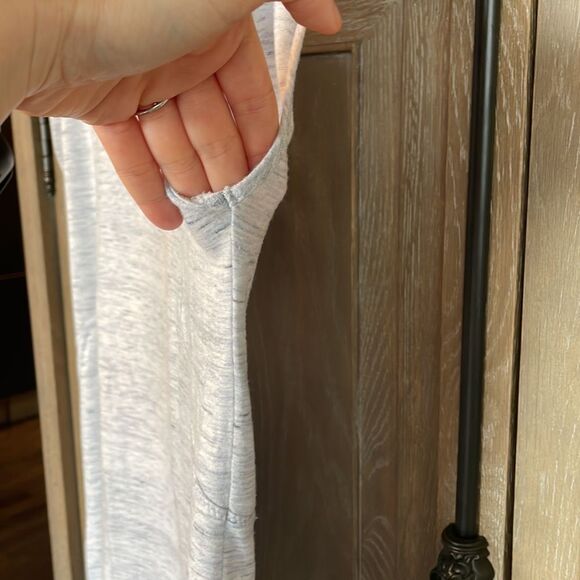 Zella shirt grey size small petite long cotton short sleeve - Picture 7 of 12